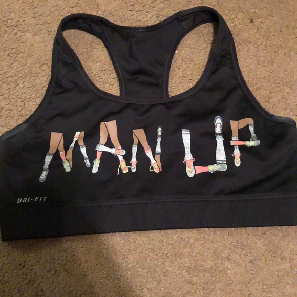 man sports bra